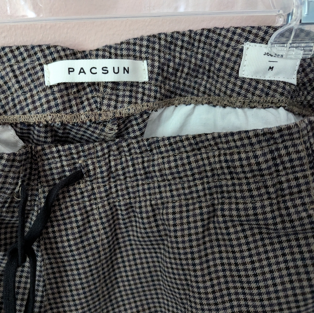 Pacsun Mens Medium Plaid Joggers